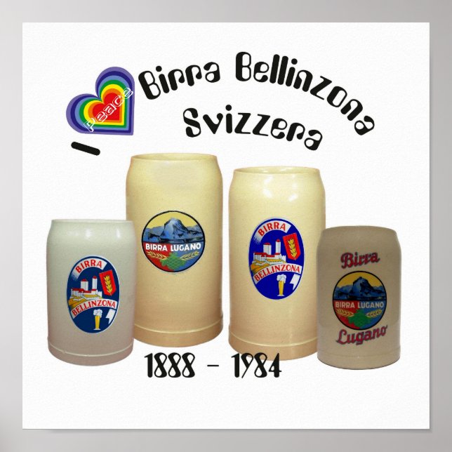 Póster Poster de Birra Bellinzona Svizzera (Frente)