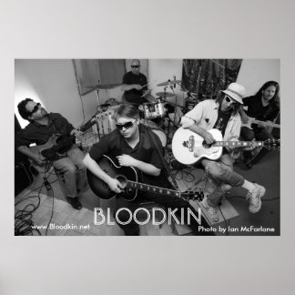 Póster Poster de Bloodkin blanco y negro