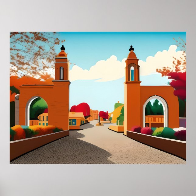 Póster Poster de Bloomington Indiana (Frente)