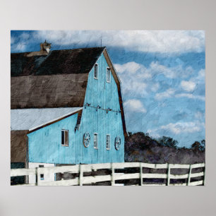 Póster Poster de Blue Barn
