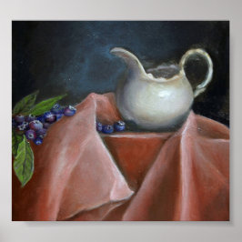 Póster Poster de Blueberries y Cream Pitcher