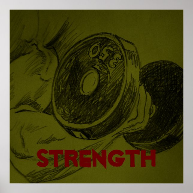 Póster Poster de boceto de lápiz para el desarrollo de cu (Frente)