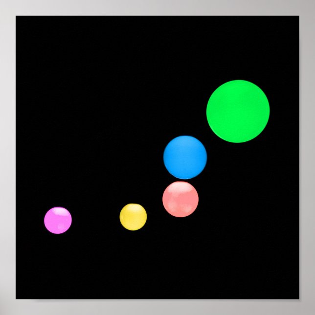 Póster Poster de Bolas Coloridas (Frente)