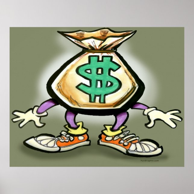 Póster Poster de bolsa de dinero (Frente)