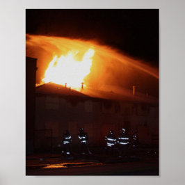 Póster Poster de bomberos