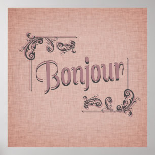 Póster Poster de Bonjour