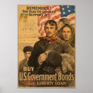 Póster Poster de bonos del gobierno de Estados Unidos