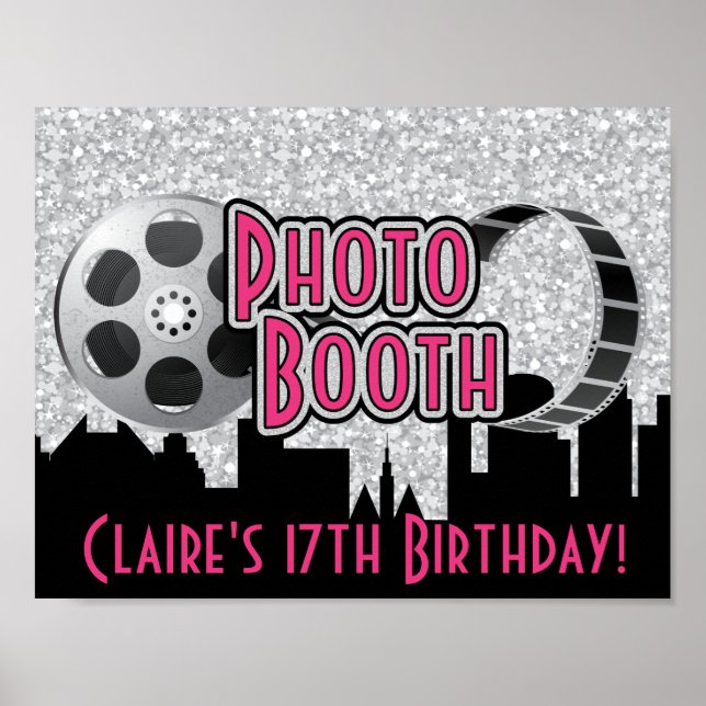 Póster Poster de Booth Fiesta de Hollywood (Frente)