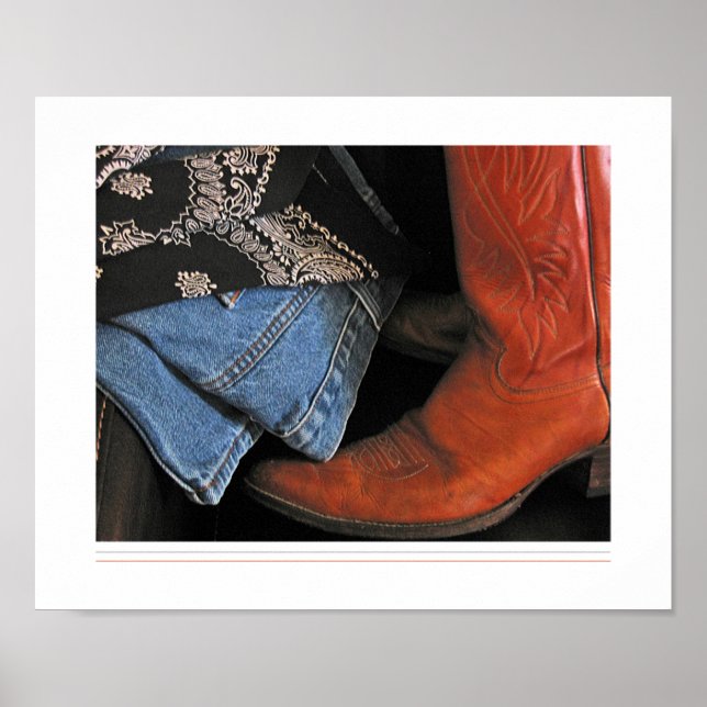 Póster poster de botas de vaquero (Frente)