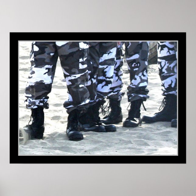 Póster Poster de botas militares (Frente)