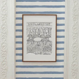 Póster Poster de Boulangerie París blanco y negro