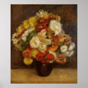 Póster Poster de Bouquet de crisantemos