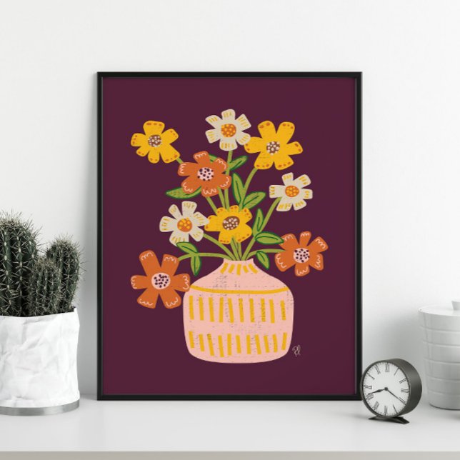 Póster Poster de Bouquet Mid Mod Cosmos Flowers (Subido por el creador)
