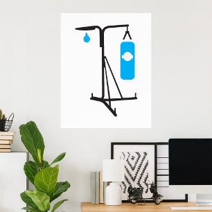 Póster Poster de boxeo de punzonado