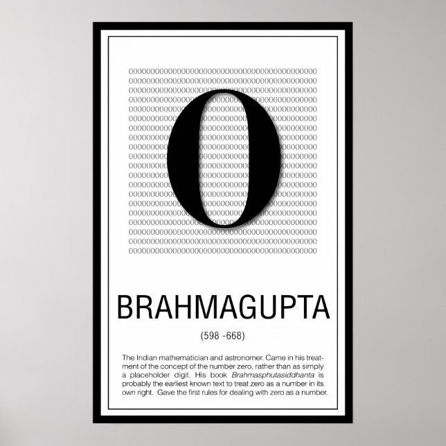Póster Poster de Brahmagupta (Frente)
