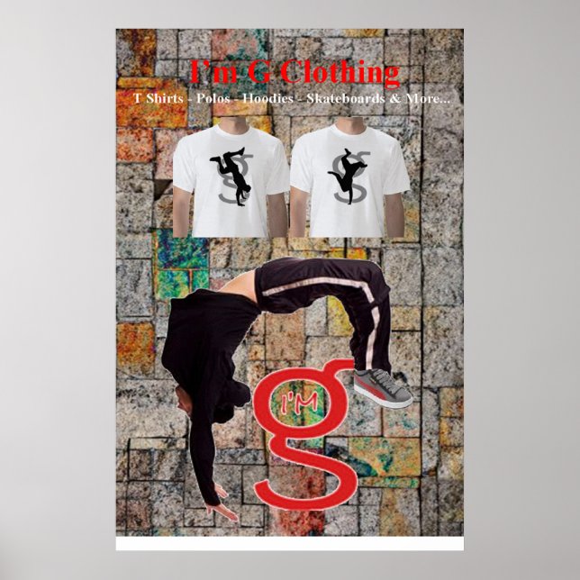 Póster Poster de breakdance de I'm G Clothing (Frente)