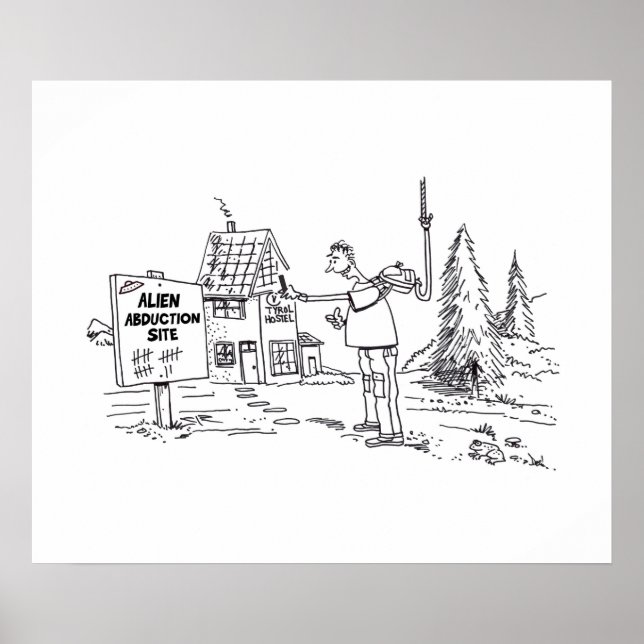 Póster Poster de brillo del sitio de secuestro de Alien (Frente)