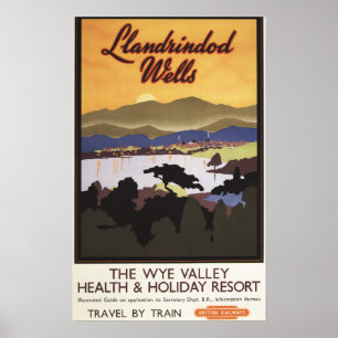 Póster Poster de British Rail del centro turístico del