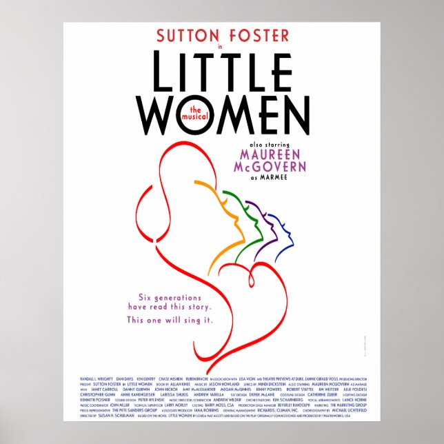 Póster poster de Broadway "Mujeres Pequeñas" (Frente)
