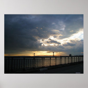 Póster Poster de Brooklyn Nueva York del puente de