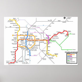 Póster Poster de Bruselas