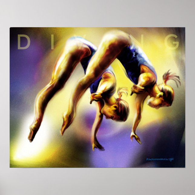 Póster Poster de buceo alto (Frente)