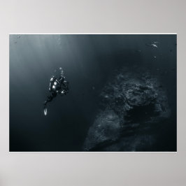 Póster Poster de buceo de fotógrafos