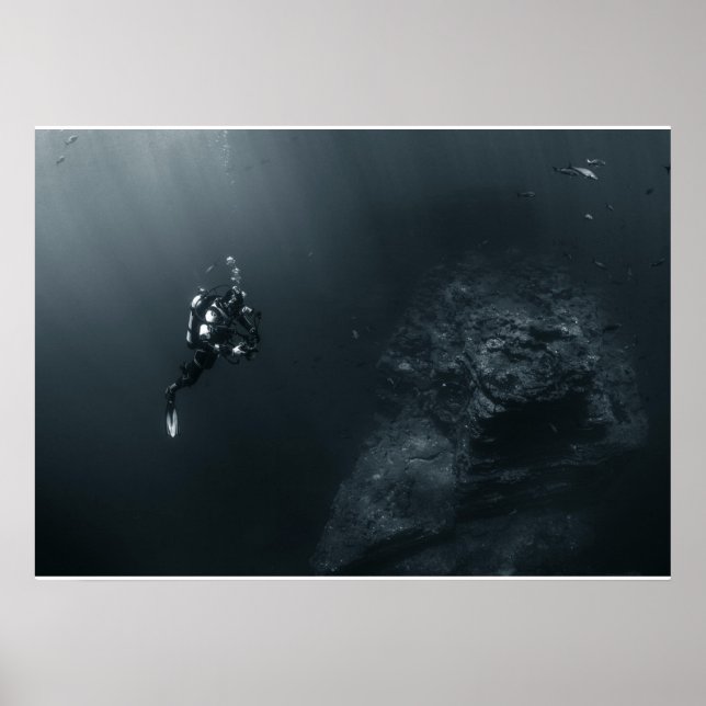 Póster Poster de buceo de fotógrafos (Frente)
