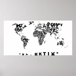 Póster Poster de Buchstabenwelt