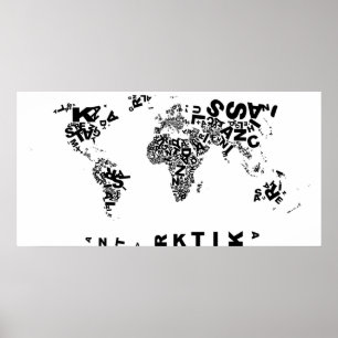Póster Poster de Buchstabenwelt
