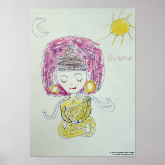 Póster Poster de Buda Amarillo