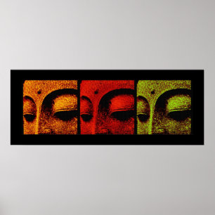 Póster poster de buddhafaces