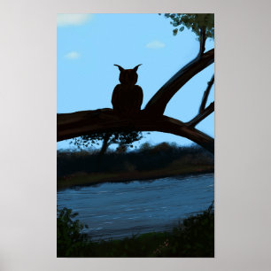 Póster Poster de búho (Matte)