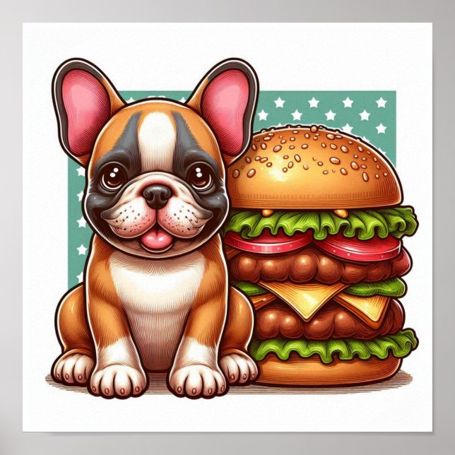 Póster Poster de Bulldog francés (Frente)