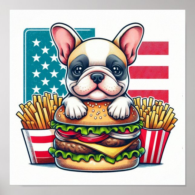 Póster Poster de Bulldog francés (Frente)