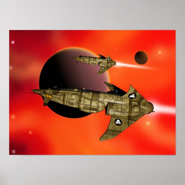 Póster Poster de buques comerciantes de Zhodani 'Costas d (Frente)