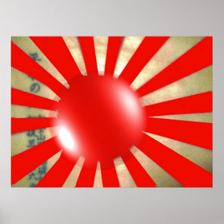 Póster Poster de burbuja floral japonesa
