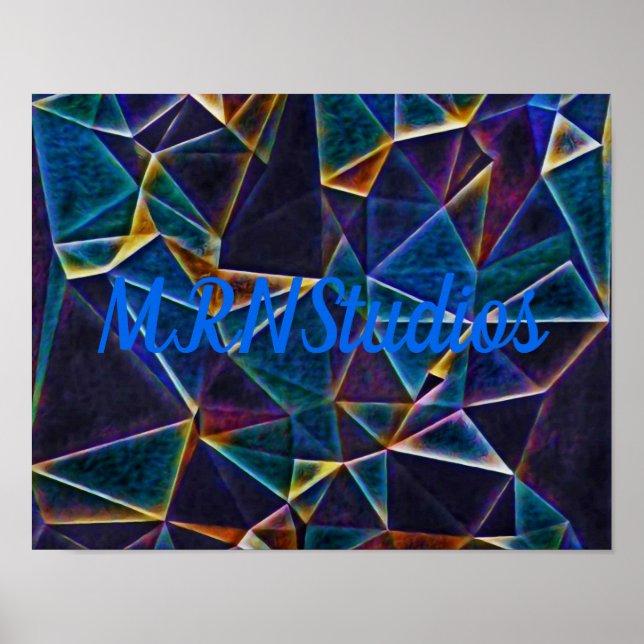 Póster Poster de burbujas rotas (Frente)