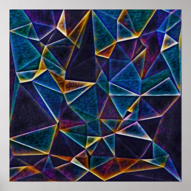 Póster Poster de burbujas rotas (Frente)