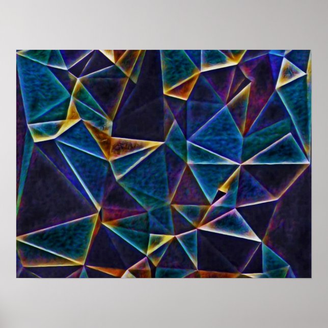 Póster Poster de burbujas rotas (Frente)