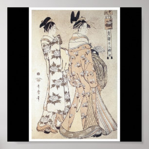 Póster Poster de C. de pintura japonesa 1780-1800