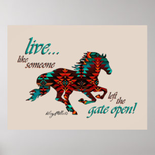 Póster Poster de Caballo del Suroeste