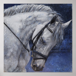 Póster Poster de Caballo Gris