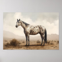 Poster de caballos Appaloosa