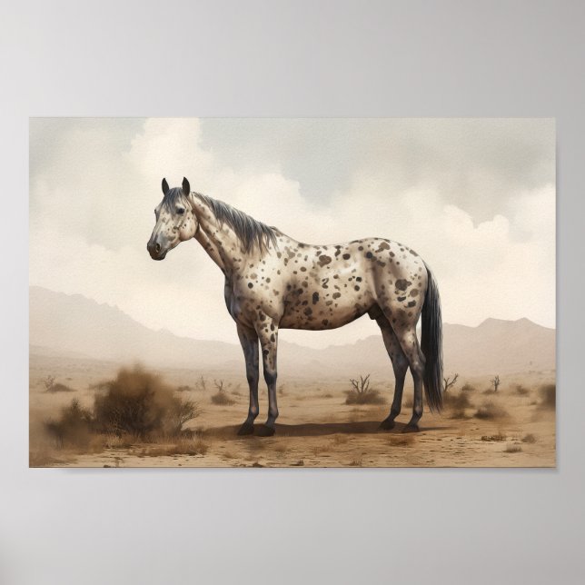 Póster Poster de caballos Appaloosa (Frente)