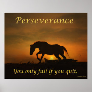 Póster Poster de caballos de Perseverancia