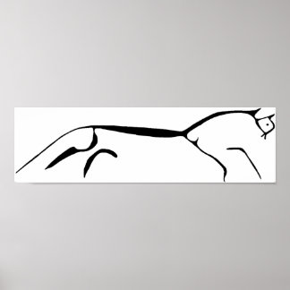 Póster Poster de caballos de Uffington