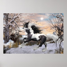 Poster de Caballos Gypsy Vanner