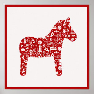 Póster Poster de Caballos Red Dala
