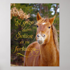 Póster Poster de caballos sonriente de la Biblia española